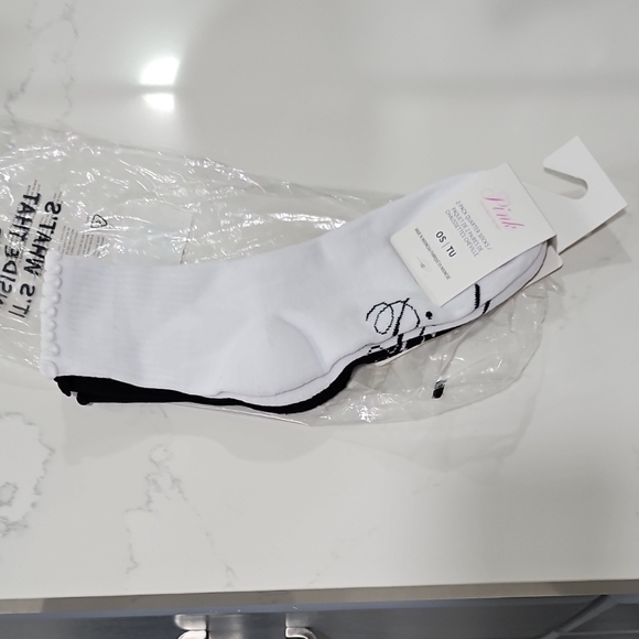 Victoria's Secret Other - Victoria's Secret PINK Black Ankle Socks - 2 Pack